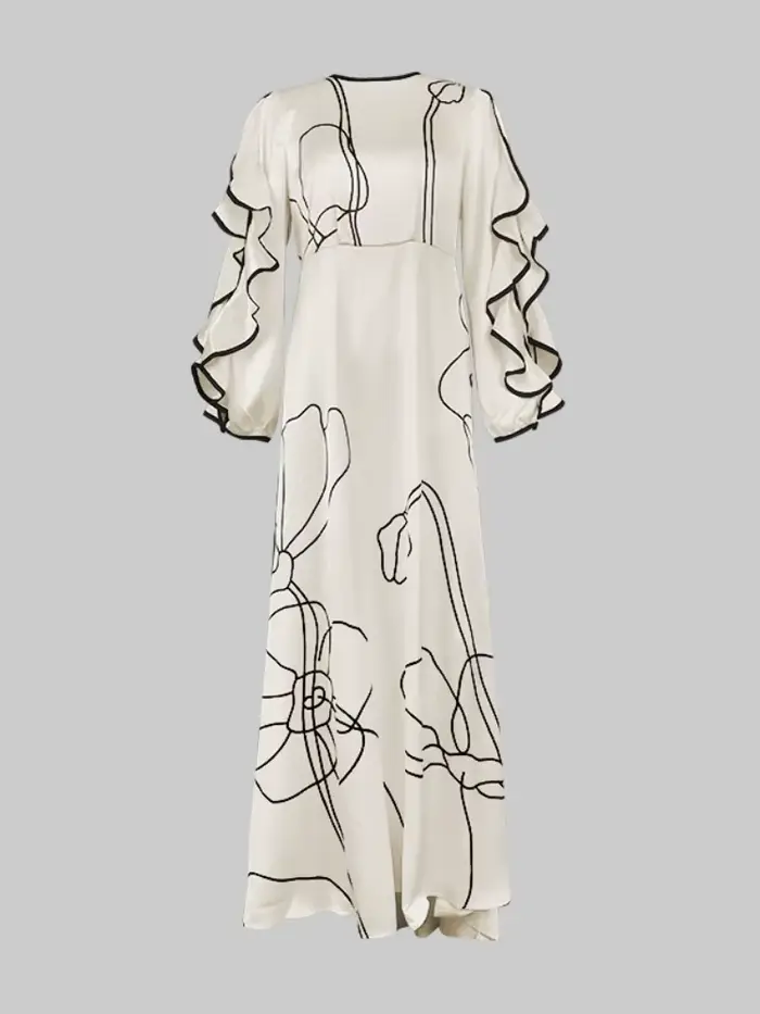 Bonboho-Robe de soirée élégante à imprimé floral pour femme