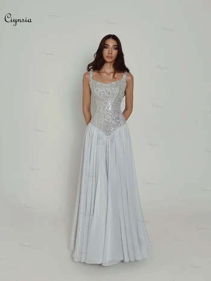Robes de soirée élégantes pour femmes Ciynsia avec cape