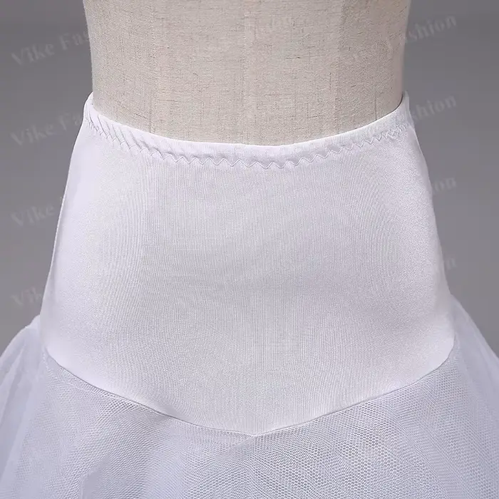 Jupon Long à Volants Crinoline Vintage Polyvalent Pour Robes de Mariée Sous-Jupe Rockabilly Tutu Occasions Spéciales Blanc Noir