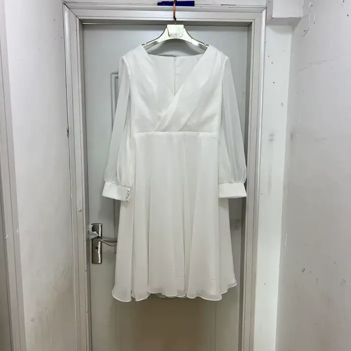 Robes de mariée en mousseline de soie personnalisées pour femmes