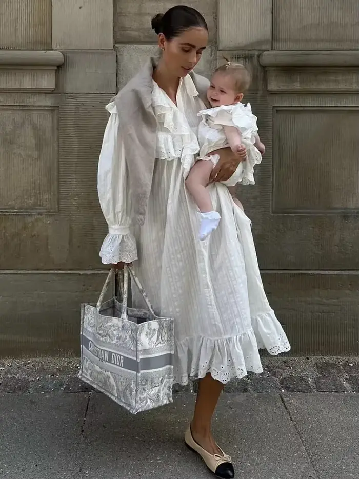 Gypsylady – robe Maxi en coton blanc en dentelle, élégante et Chic, à manches longues, ample, ajouré