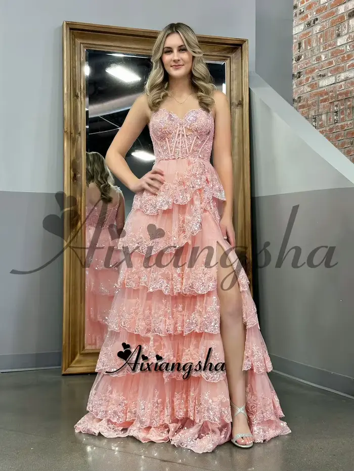 Robe De bal De luxe en dentelle Gliiter