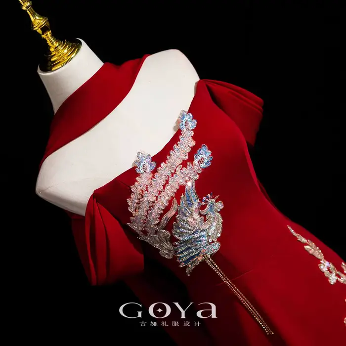 Nouvelle robe de fiançailles de style chinois