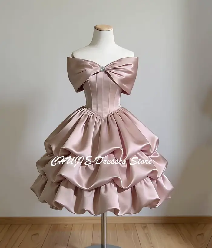 Robe de bal de fin d'année à étages