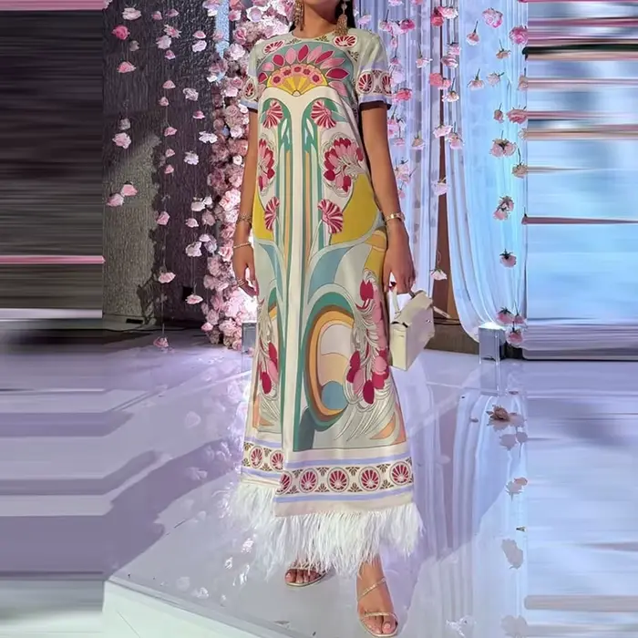 Robe longue décontractée pour femme
