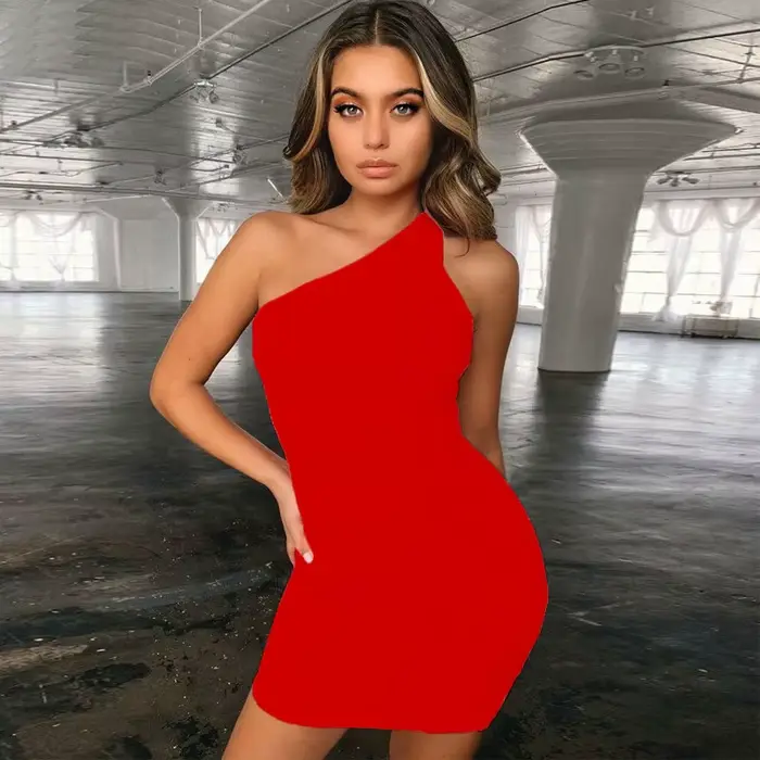Robe d'été sexy jaune pour femmes