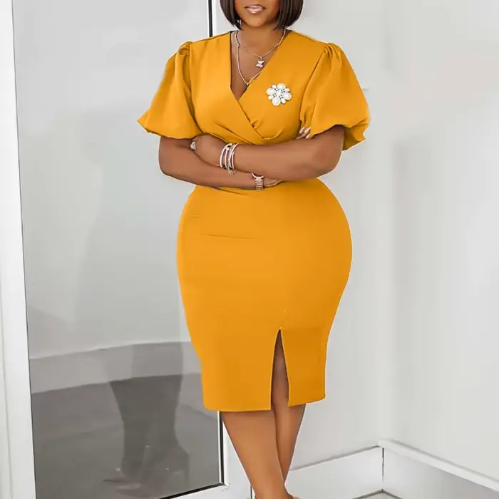 Robe africaine pour femmes avec broche