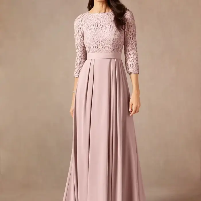 Robe de soirée élégante en satin rose sirène drapée, à épaules dénudées, ornée de strass, pour mère 