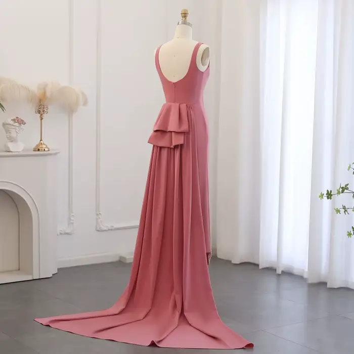 Robe de soirée Sharon Said perlée papillon festonné pour femmes occasions spéciales soirée officielle mariage Dubaï