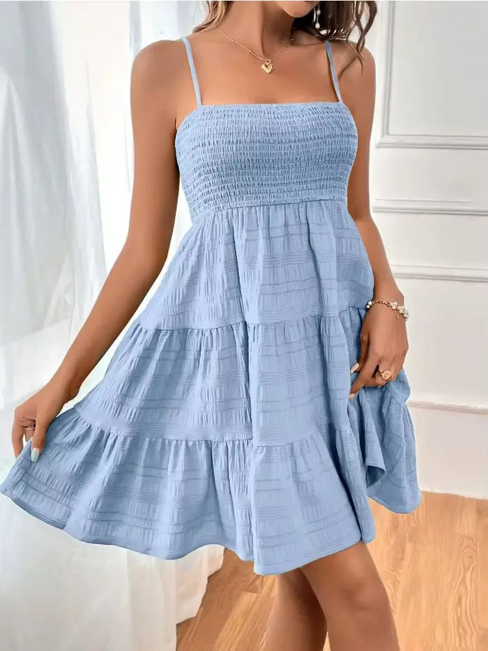 Robes décontractées sans manches à lacets pour femme – Collection été 2026 – Robe longue simple et ample en coton et