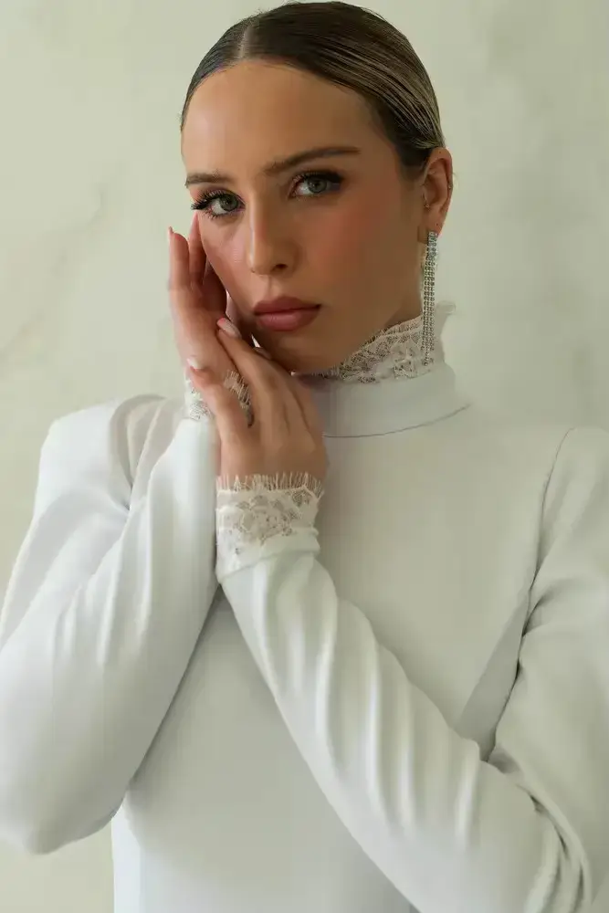 Robes de mariée sirène musulmanes pour femmes