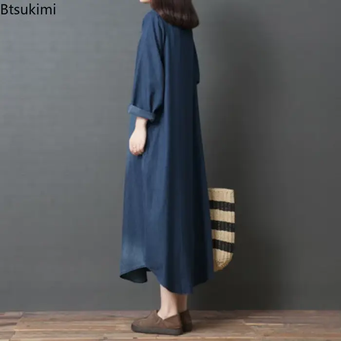 Nouvelle robe en jean pour femme