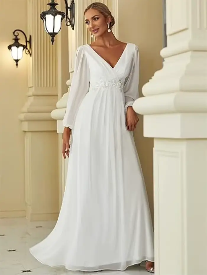 Robe de mariée blanche élégante