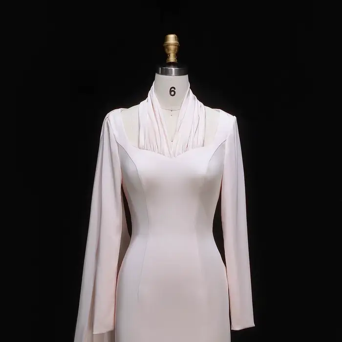 Robe de soirée sirène rose Sharon Said Sheath en satin à col halter