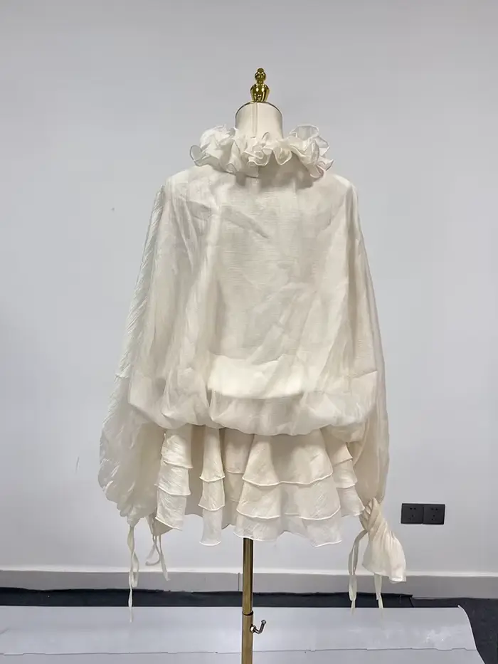 TWOTWINSTYLE – robe ample à fleurs 3D pour femmes, couleur unie, col en V, manches longues, Patchwor