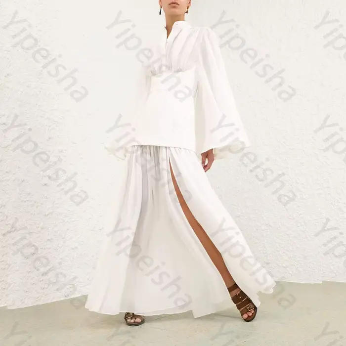 Robe de soirée élégante à manches longues