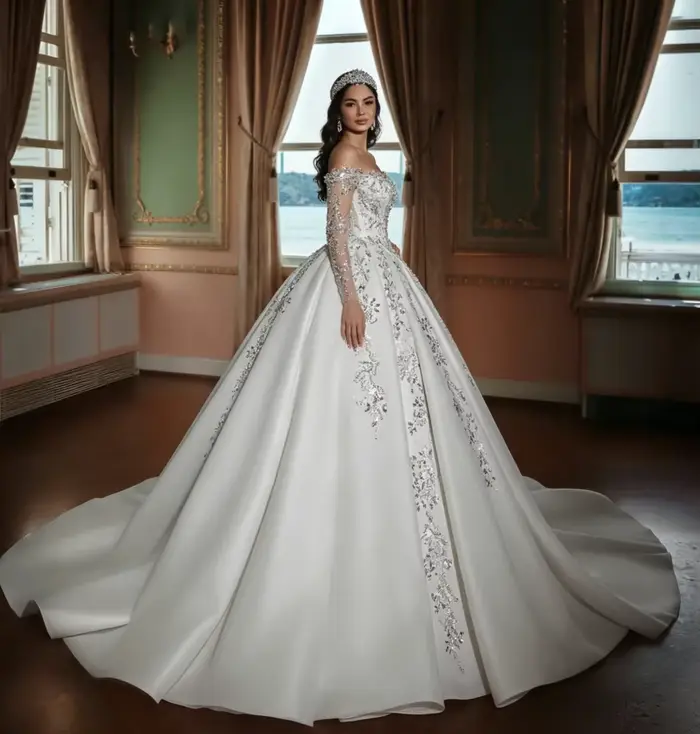 Robe de mariée élégante et noble personnalisable