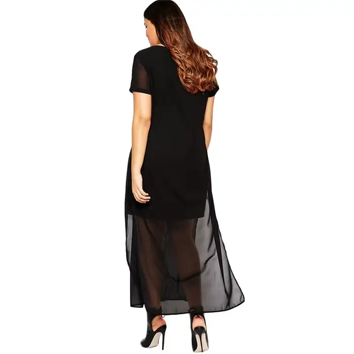 Robe Longue en Mousseline de Soie pour Femme