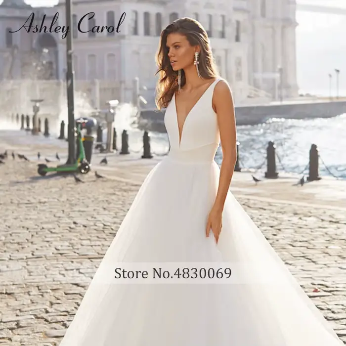 Ashley Carol-Robe de mariée en tulle