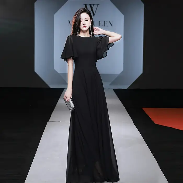 Robe de soirée de banquet 2026 Nouvelle collection en mousseline de soie