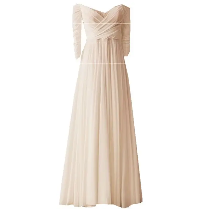 Robe de mariée légère rétro française