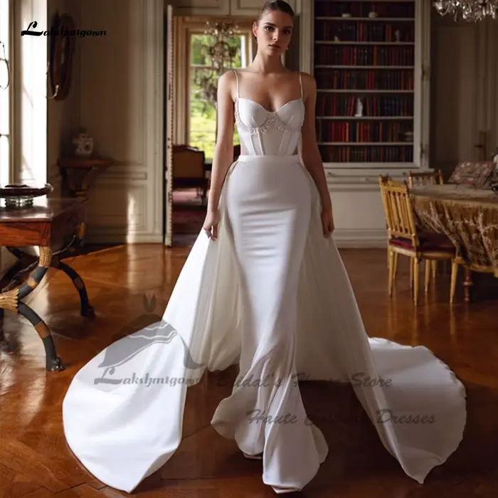Yanshmigown-Robe de Sirène en Satin Élégante et Sexy pour Femme, Vêtement Éducatif pour Patients, Br