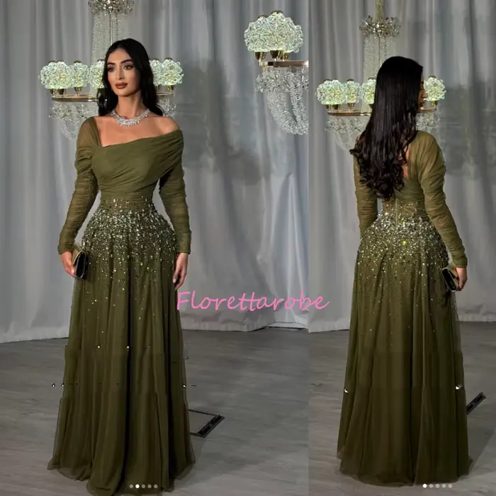 Robe de soirée classique arabe personnalisée