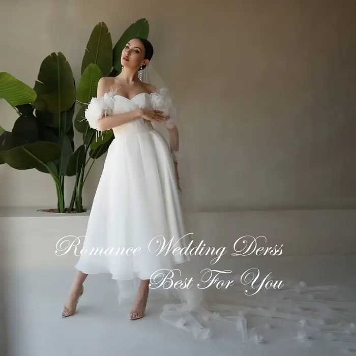 Robe De mariée princesse plissée à fleurs