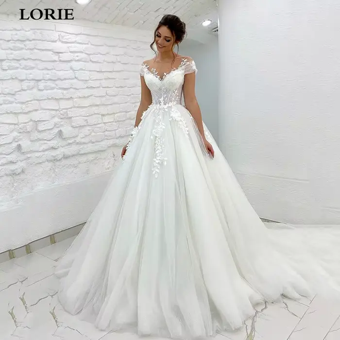 LORIE-Robe de Mariée Princesse en Dentelle 3D, Style Boho, Personnalisée, Peu importe, 2022