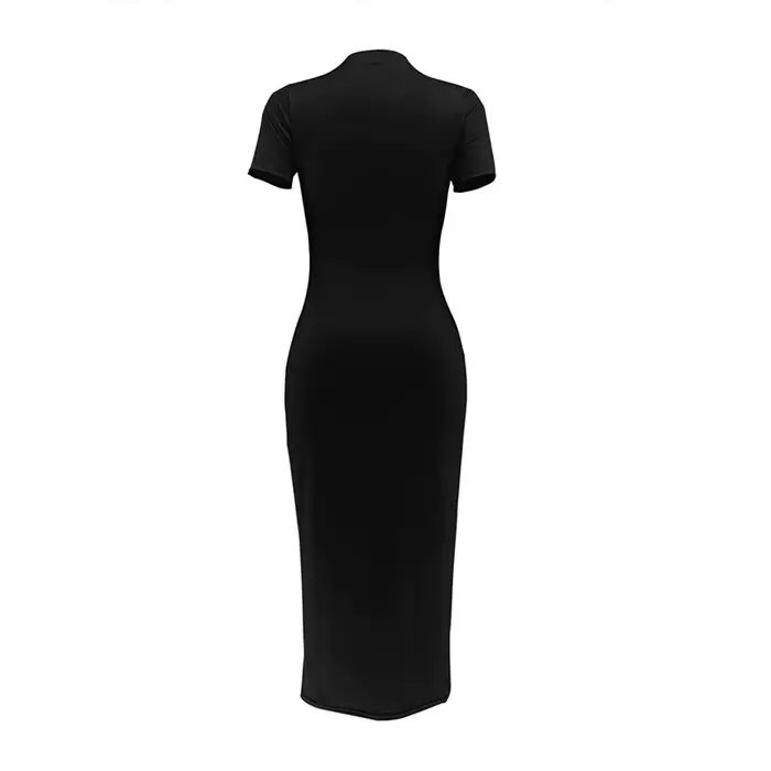 Robe slim décontractée à imprimé pour femmes