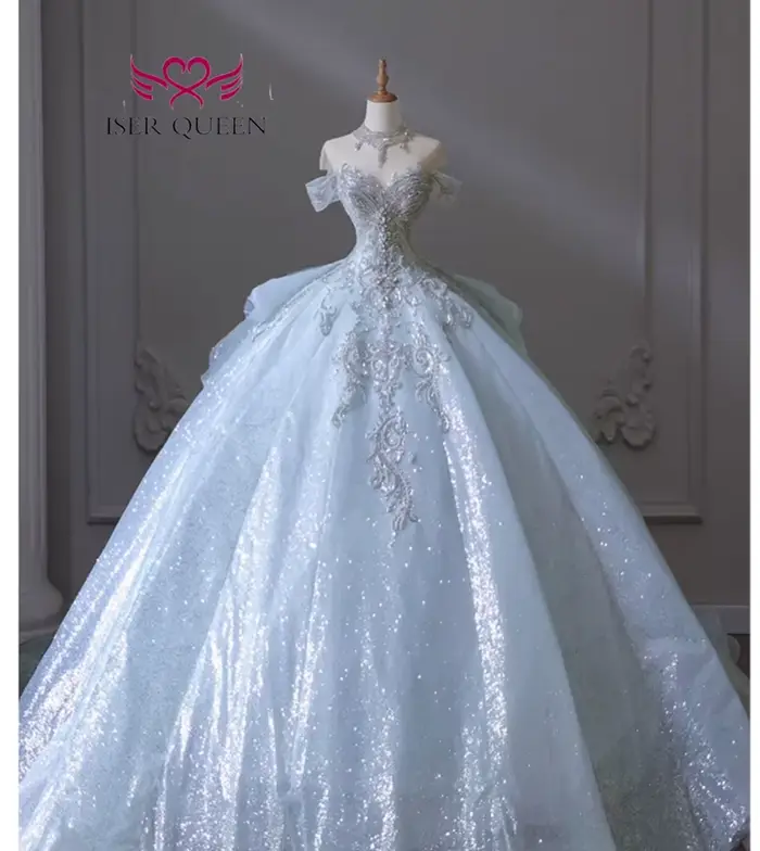 Robe de mariée de luxe personnalisée pour l'Europe