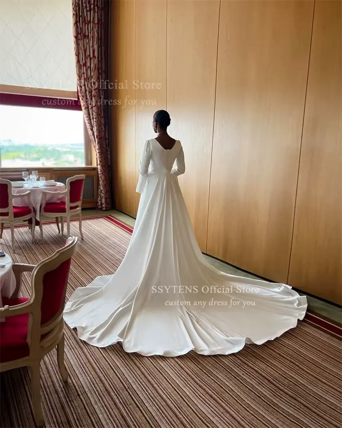 SSYTENS Robes de mariée musulmanes de luxe