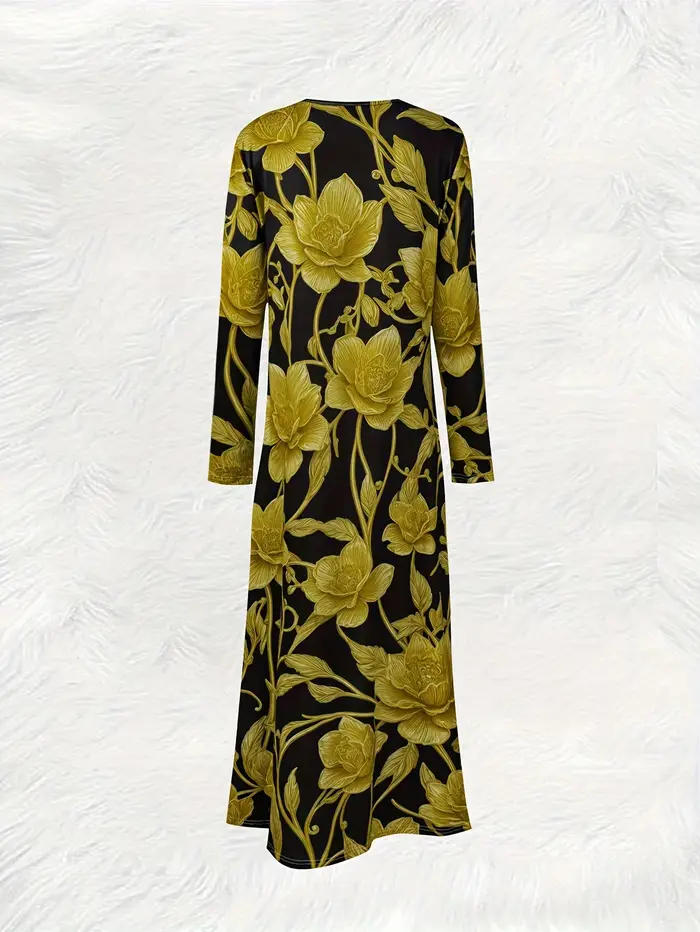 Robe à manches longues pour femme