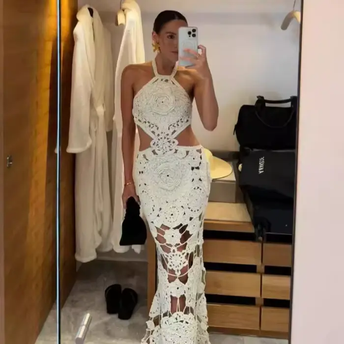Robe longue de plage maxi pour femme