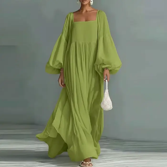 Robe longue bohème élégante et fluide pour femme