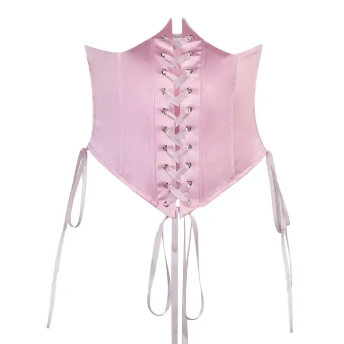 Mini robe chic en mousseline de soie rose nickel é pour femmes, corset bandage, vintage, manches lon