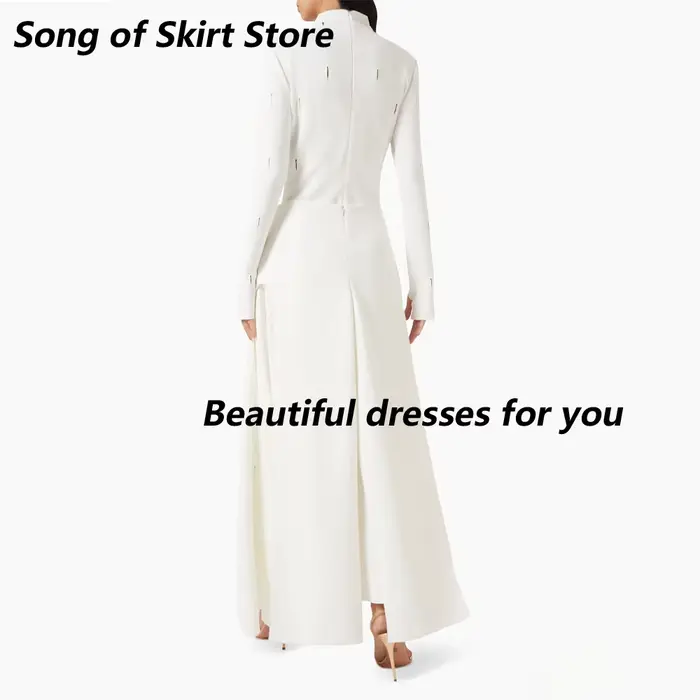 Robe de soirée blanche élégante
