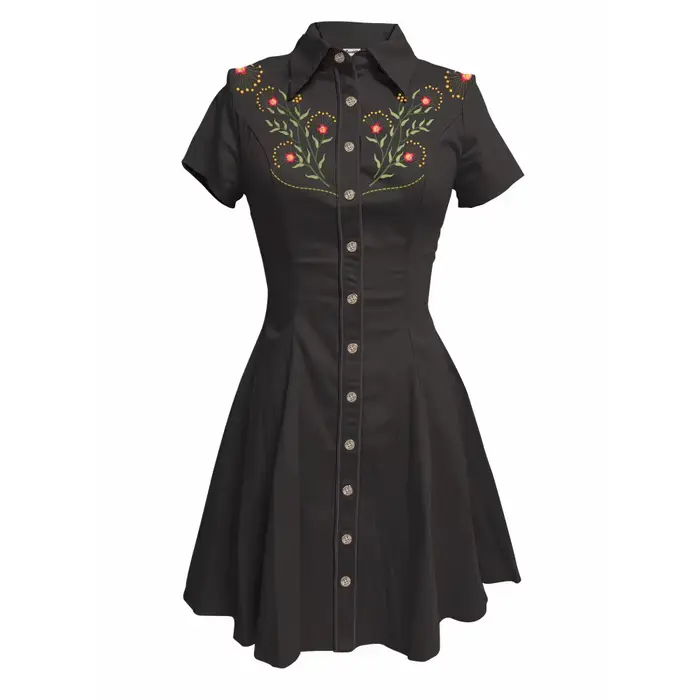 Robe de Cowboy occidentale Vintage à imprimé floral pour femmes