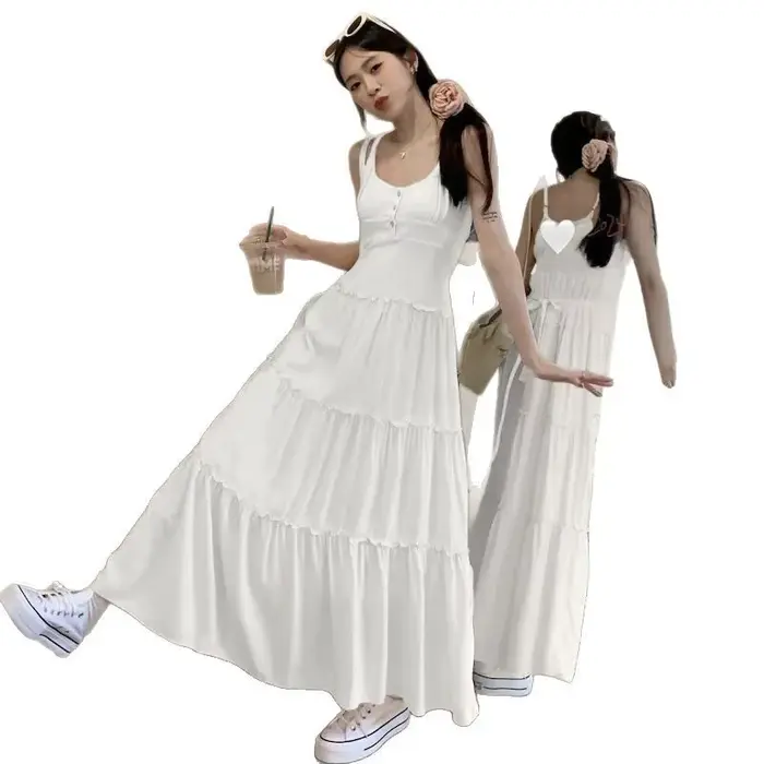 Robe d'été pour femme, style français