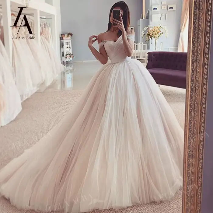 Robe de mariée en cristal romantique
