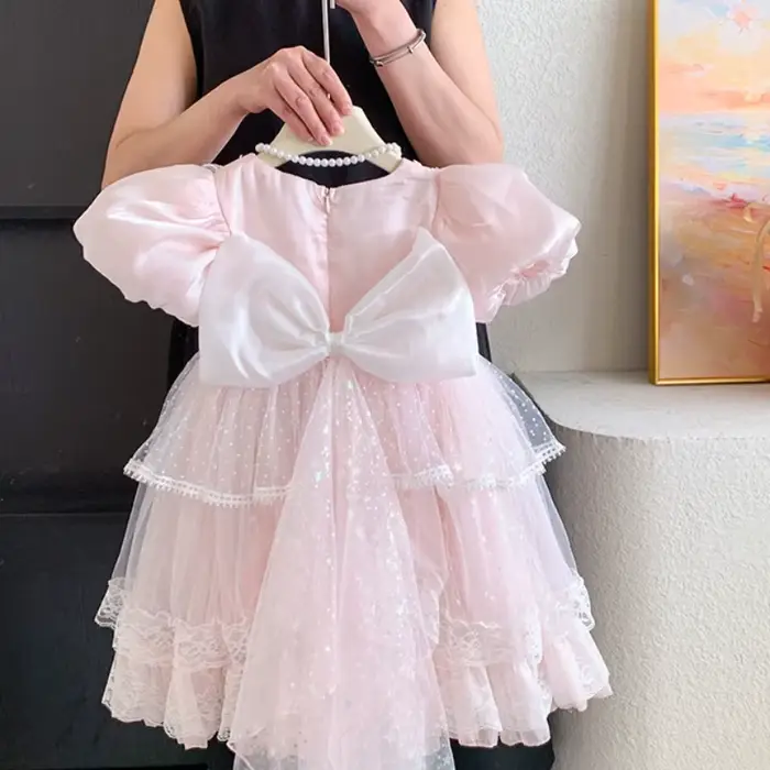 Adorable robe de princesse Lolita à manches courtes pour filles. Nouvelle