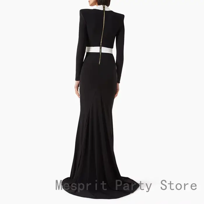 Robe de bal noire sirène