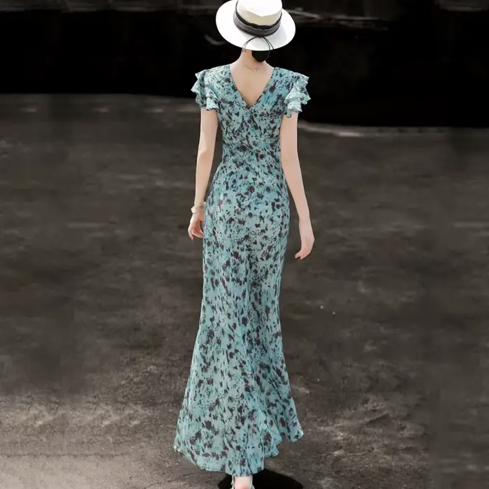Nouvelle Robe d'été MEXCOCO à Motifs Floraux Français