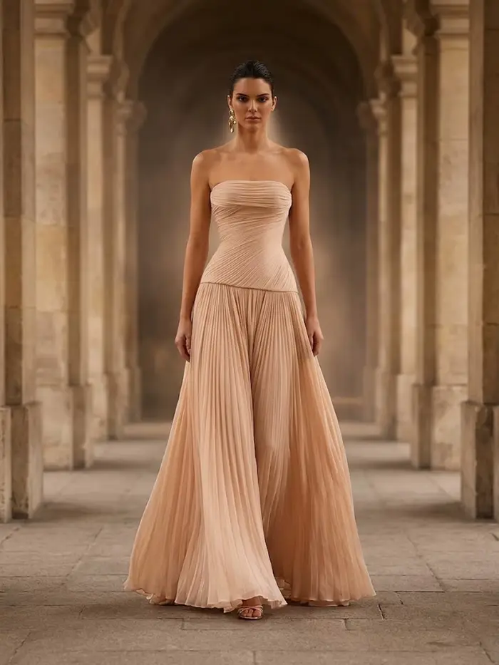 Robe de soirée formelle élégante pour femme Sharon Said, drapée, coupe trapèze en mousseline, pour anniversaire, mariage, fête, Nouveauté 2026 SF024 Personnalisée