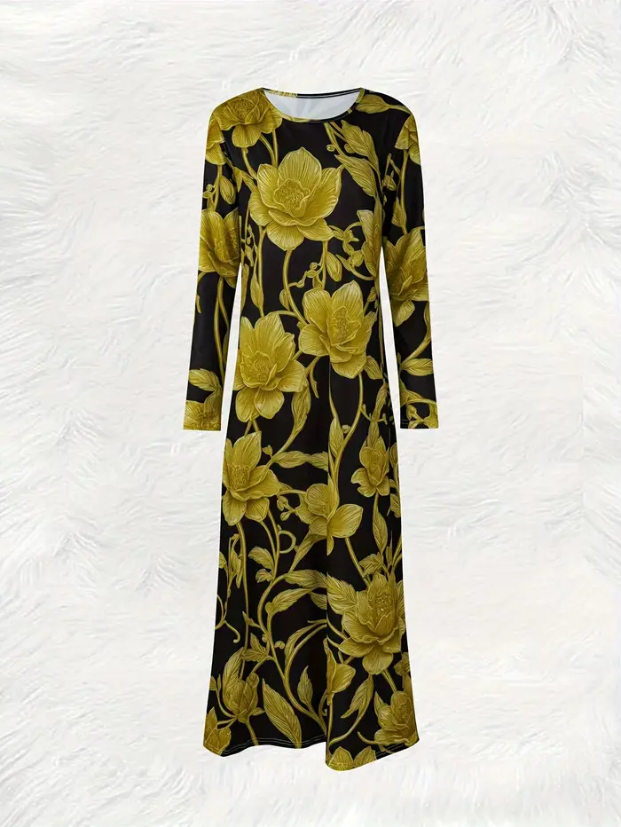 Robe à manches longues pour femme