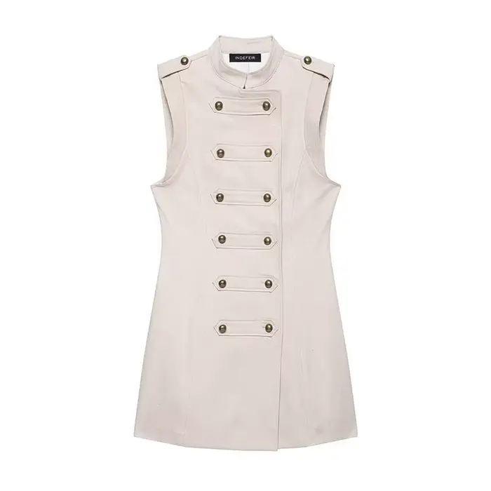 Robe d'été pour femme 2026 : Nouvelle collection, style rétro, coupe ajustée, mini-robe élégante pou