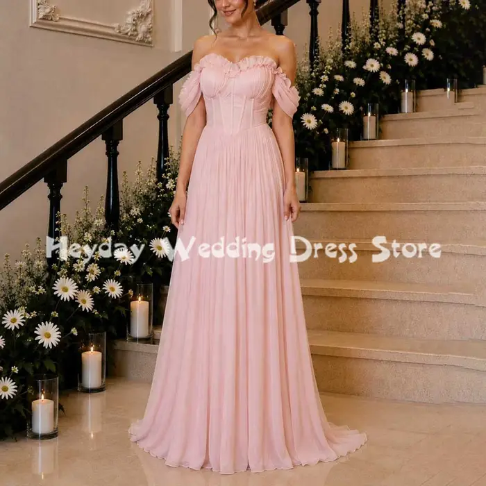 Heyday Robe de soirée chic rose pour femme