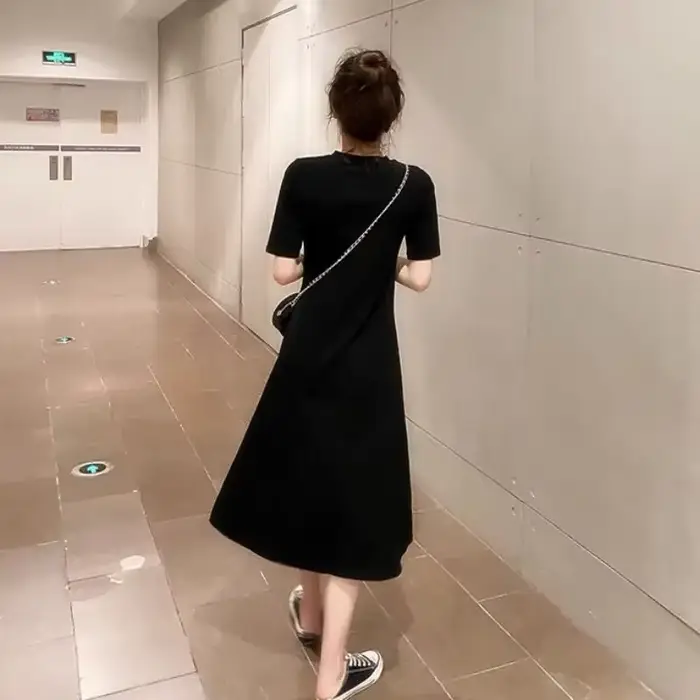 Robe longue amincissante vintage française élégante pour femme printemps été occasions spéciales