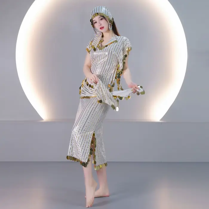 Robe courte de style égyptien