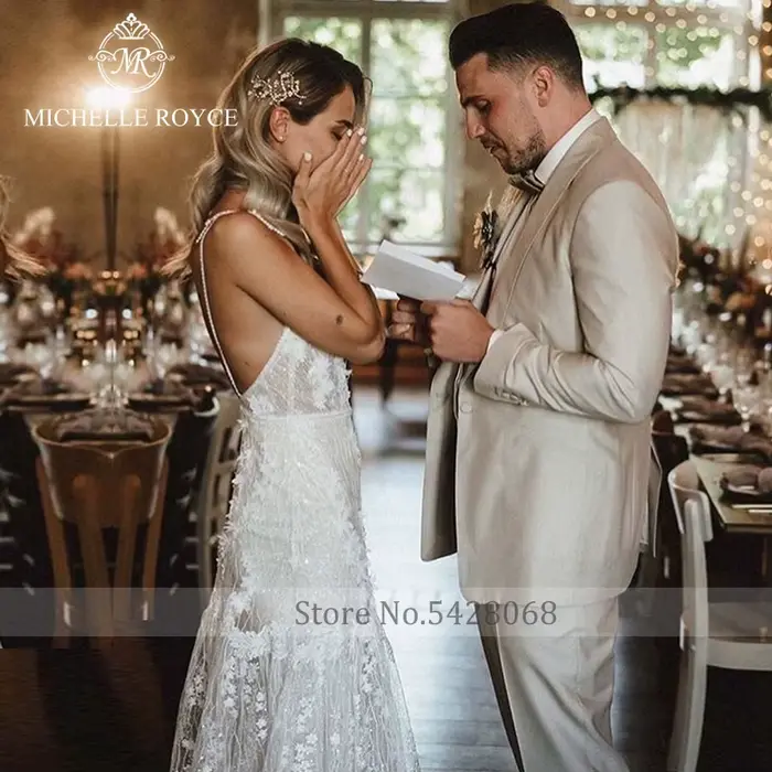 Michelle Royce-Robes de mariée chérie A-ligne